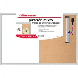 PIZARRON OFFICE DEPOT MIXTO 40X60 - Envío Gratuito