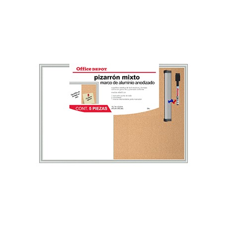 PIZARRON OFFICE DEPOT MIXTO 40X60 - Envío Gratuito