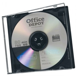 ESTUCHE DELGADO PARA CD/DVD OFFICE DEPOT CON 40 PZ - Envío Gratuito