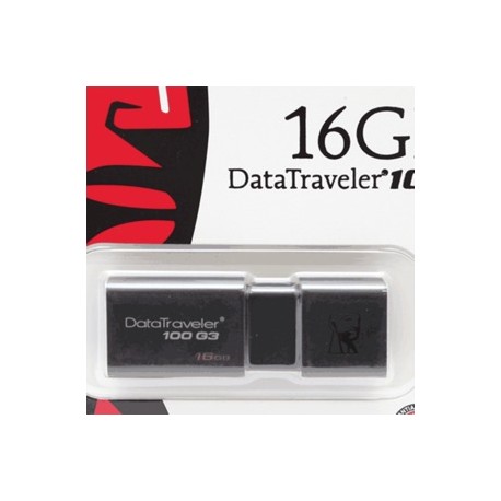 MEMORIA USB KINGSTON 16GB DT100G3 3.0 - Envío Gratuito
